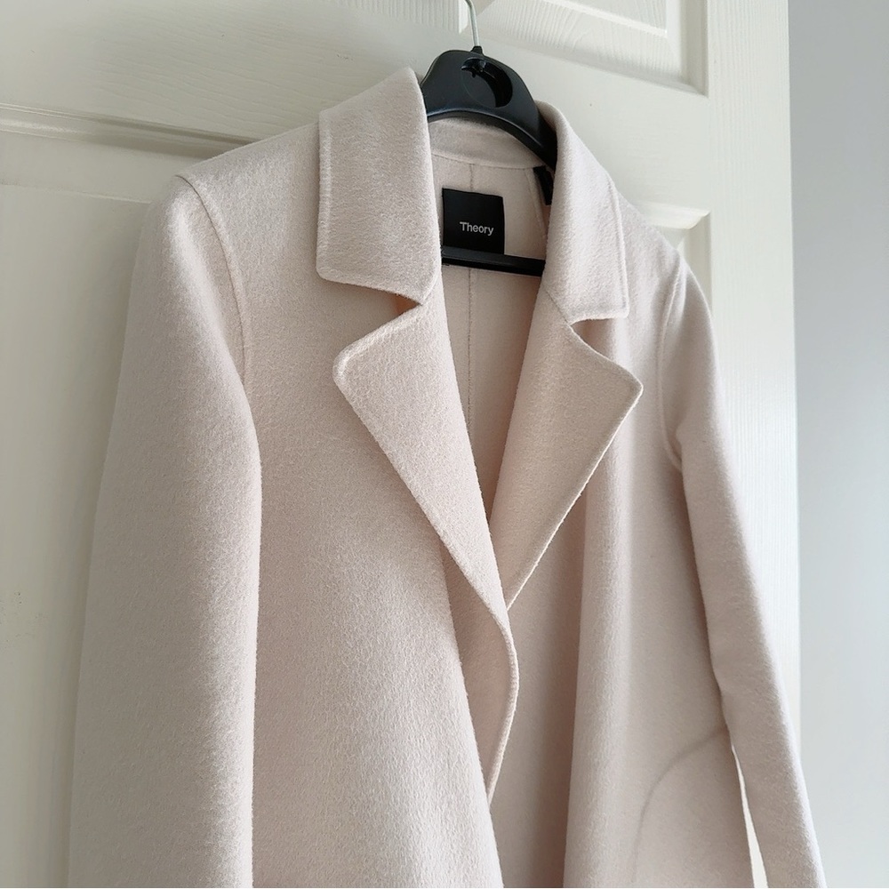 Theory Open Front Coat In Double-Face Wool-Cashme… - image 2